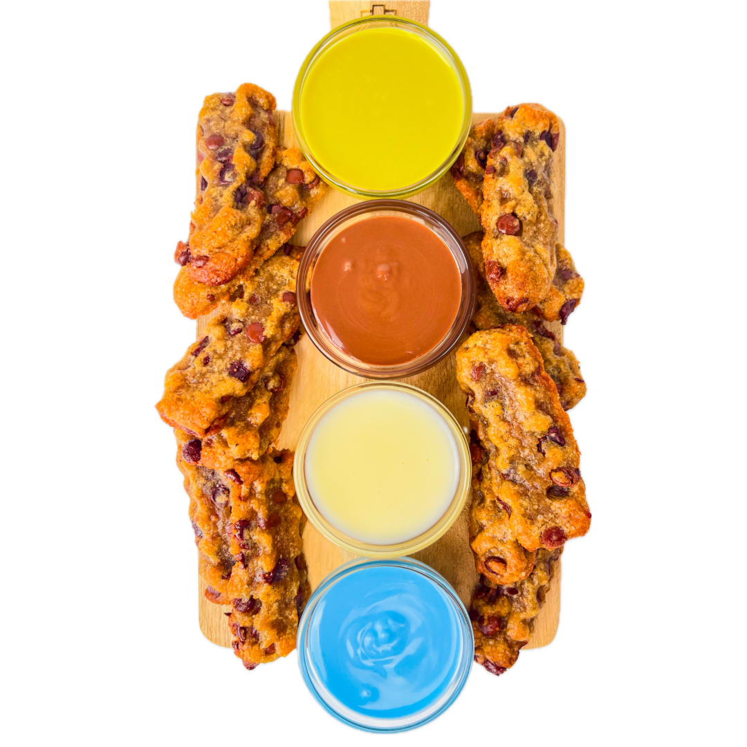 Monster Fries mit verschiedenen Dips Top