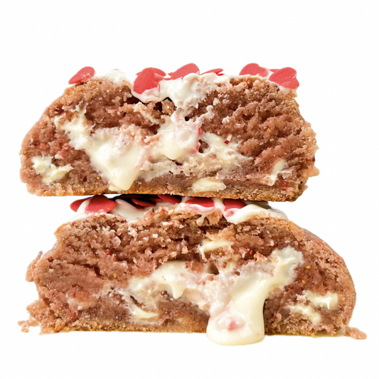 White Chocolate Strawberry Monster Cookie