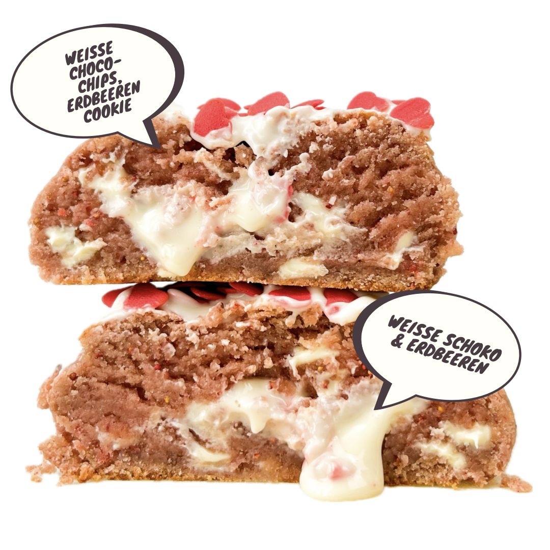 White Chocolate Strawberry Monster Cookie