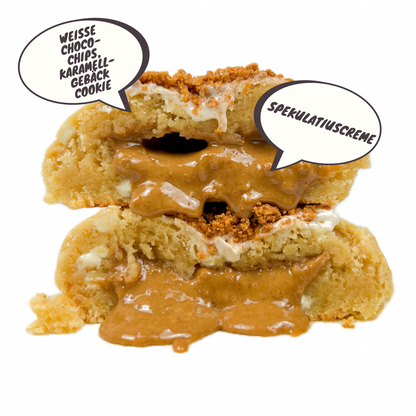 White chocolate biscoff cookie