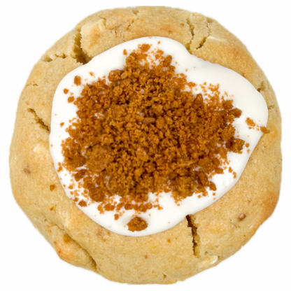 White chocolate biscoff cookie