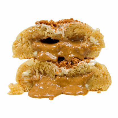 White chocolate biscoff cookie